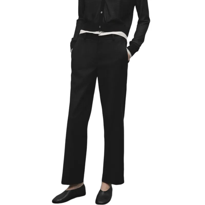 Massimo Dutti Casual Pants Women's Black-3