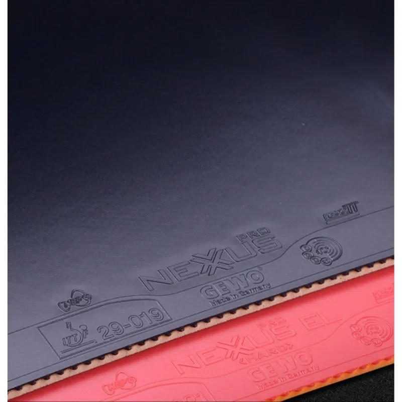 GEWO Table Tennis Rubber High Adhesive Speed Type Table Tennis Rubber With Inverted Rubber Black Red-3