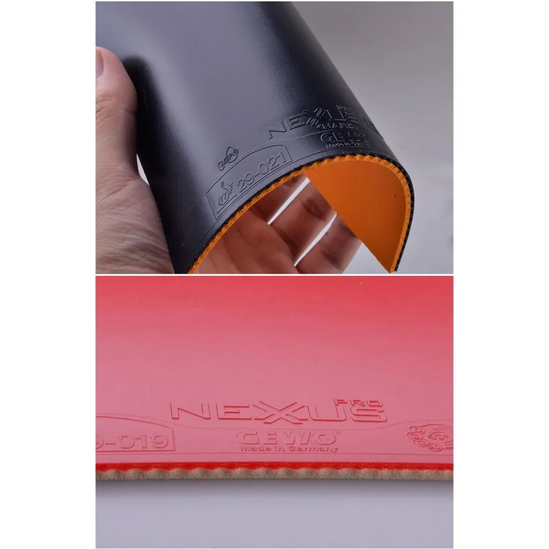 GEWO Table Tennis Rubber High Adhesive Speed Type Table Tennis Rubber With Inverted Rubber Black Red-4
