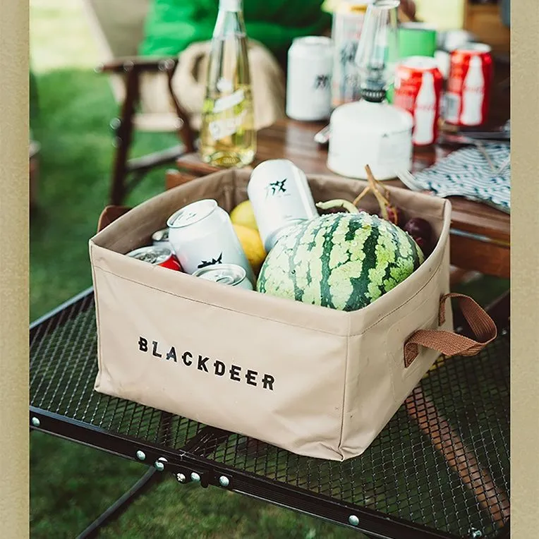 BLACKDEER Outdoor Water Equipment Camping Picnic Multi-Purpose Folding Basin PVC 13L-4