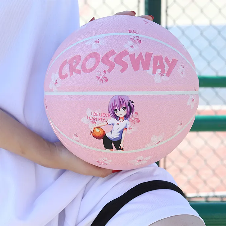 CROSSWAY PU Basketball Size 5 Size 6 Size 7 Training Women's-10