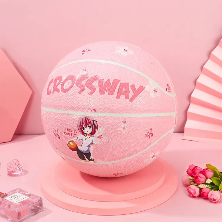CROSSWAY PU Basketball Size 5 Size 6 Size 7 Training Women's-9