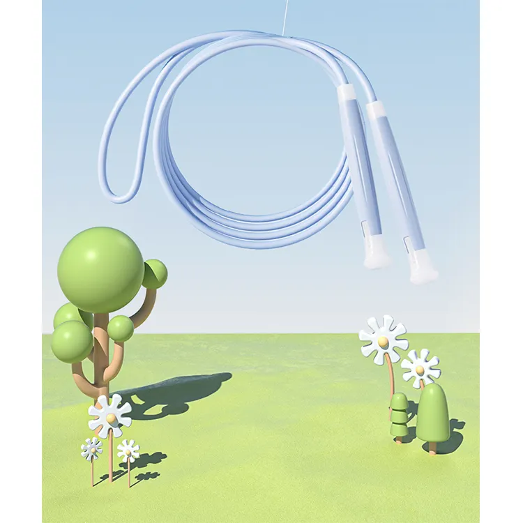 Ovanda Student Supply Non Countable Jump Ropes Kids Handle Silicone, Rope PP-9