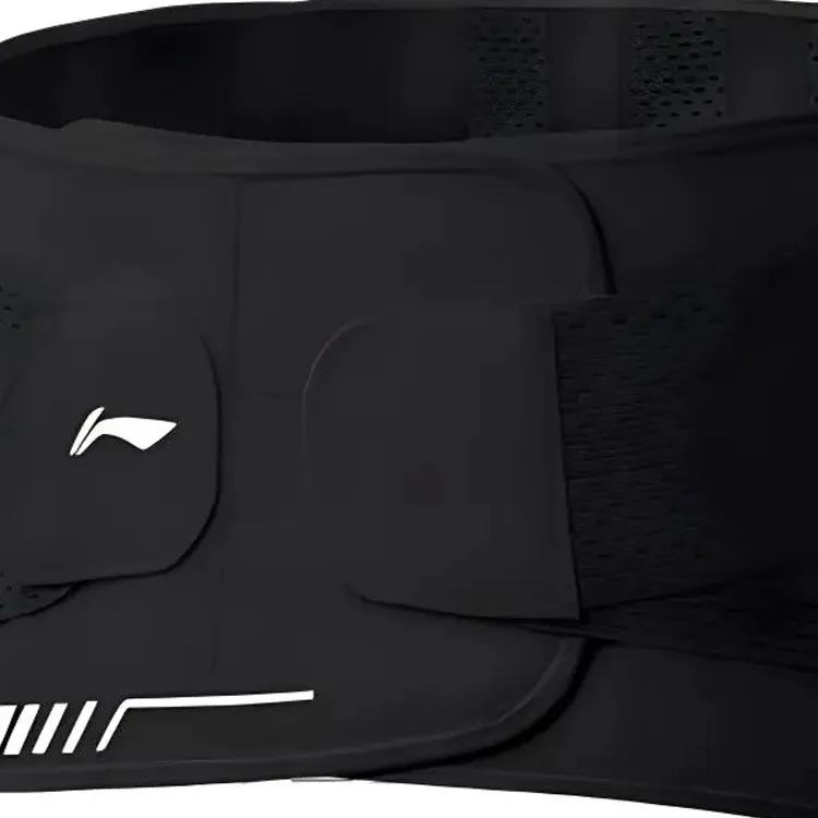 LiNing Back Support Braces Running Fitness Breathable Protective Compression Slip-Resistant Elastane Polyester Men's-1