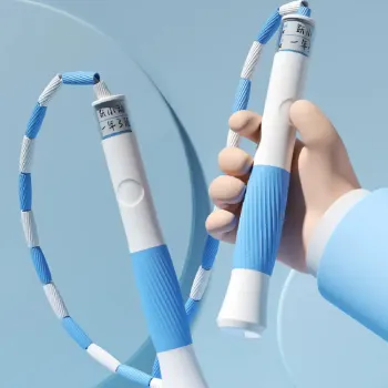 YUEDONG Fitness Training Non Countable Jump Ropes Kids PVC Rope PP Controller 2.4m/2.8m
