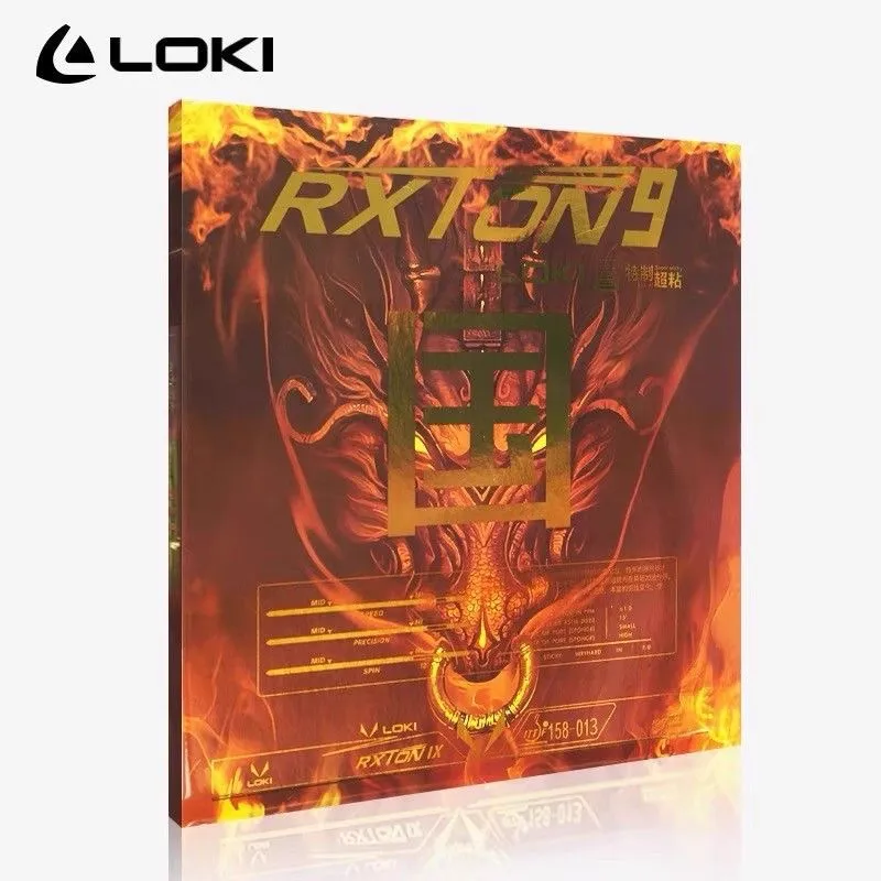 LOKI Ryzen 9 Table Tennis Rubbers Rubber Inverted Rubber Fast Attack Combined With Loop Compatibility Thick 2.1mm Black-3
