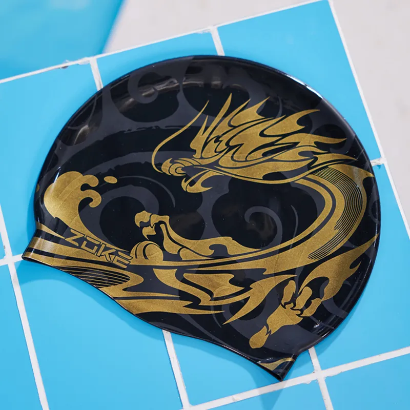 ZOKE Swimming Caps Silicone Unisex-3