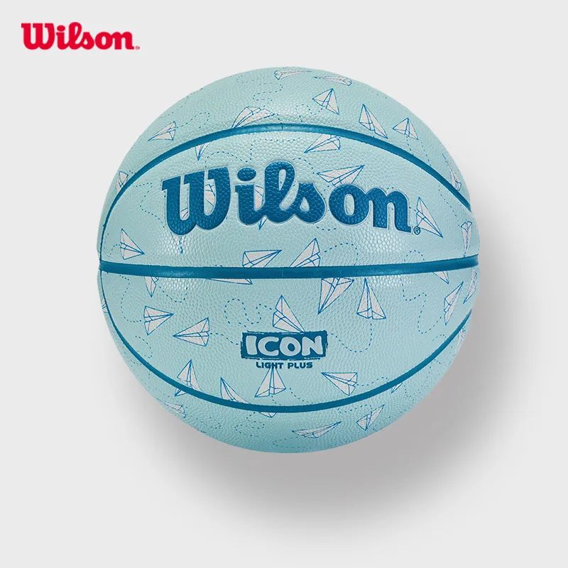Wilson PU Basketball Blue Size 7 5 Size Training Kids'-5
