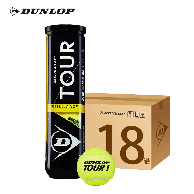 DUNLOP TOUR BRILLIANCE Tennis Balls Wool, Polyester, Cotton Match Ball Competition Neon Green-3