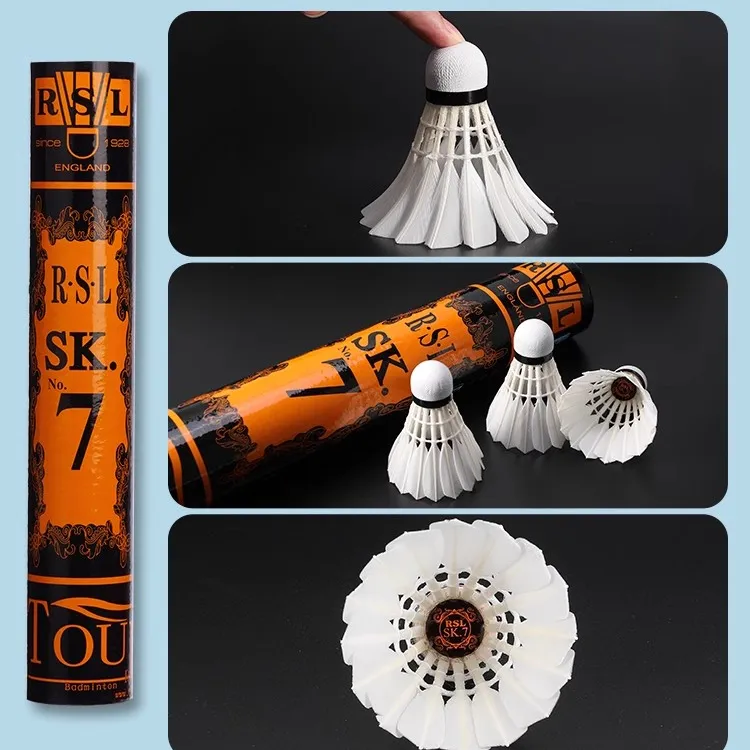 RSL Duck Feather Shuttlecock 12 Pack CiGu Duck Feather Everyday Shuttlecocks-1