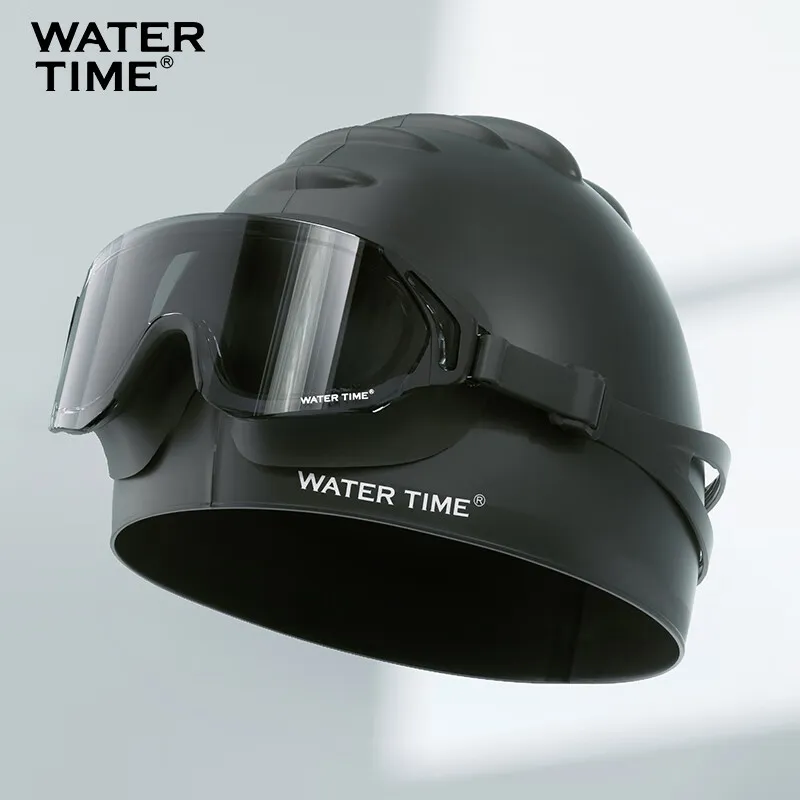 Watertime Swimming Sets PC Material Polycarbonate Silicone Pool Unisex Gemstone Black-1