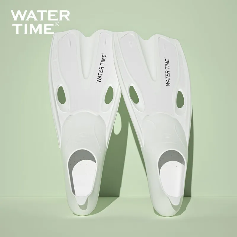 Watertime Diving Flippers Rubber Unisex Raw White-1