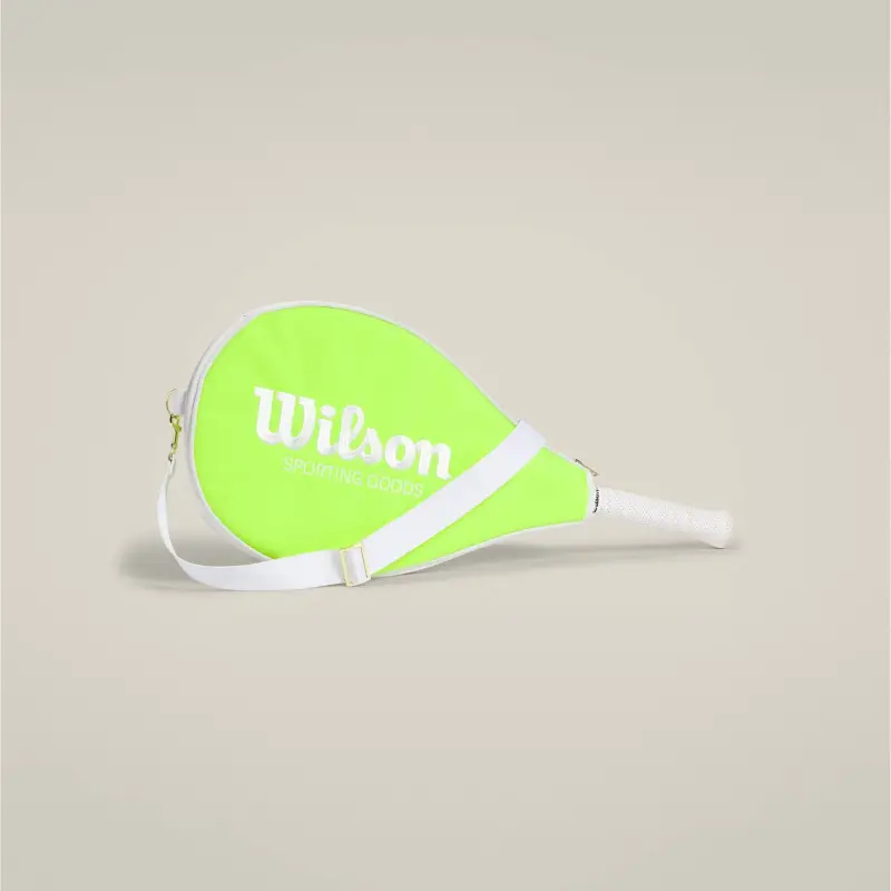 Wilson Tennis Racket Bags Canvas Unisex Neon Yellow-3