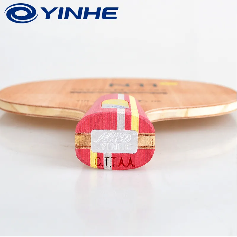 YINHE Ping Pong Paddles Unisex Solid Wood Baseboard Shakehand Grip-2
