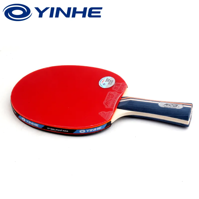 YINHE Ping Pong Paddles Unisex Pure Wood Red-4