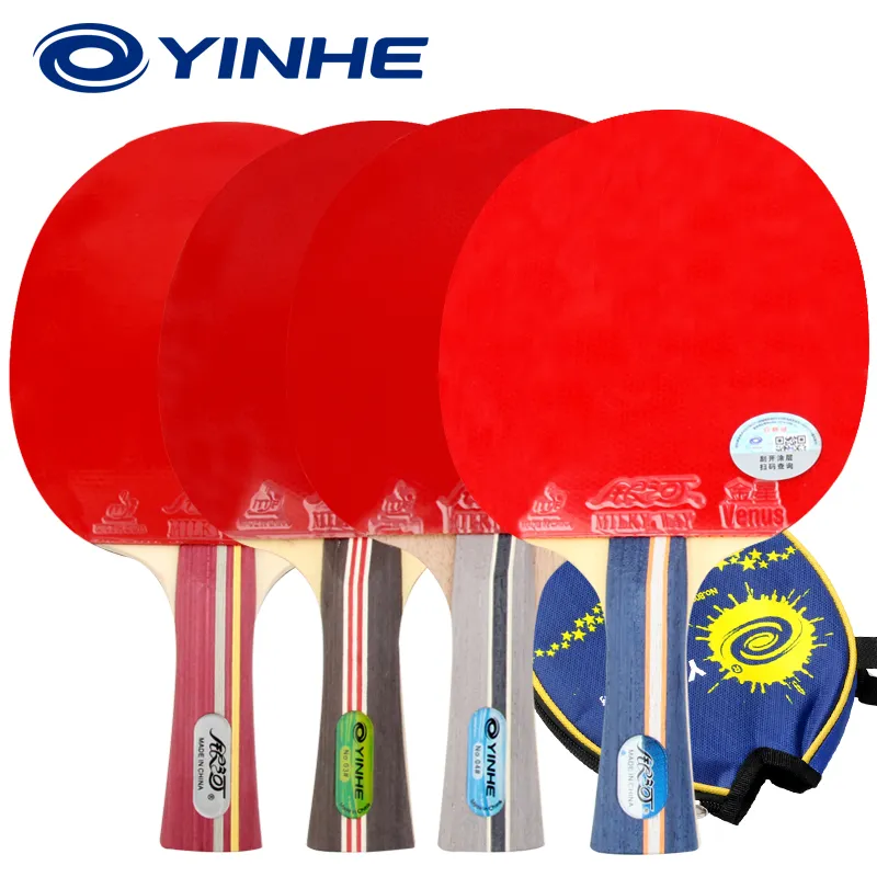 YINHE Ping Pong Paddles Unisex Pure Wood-3