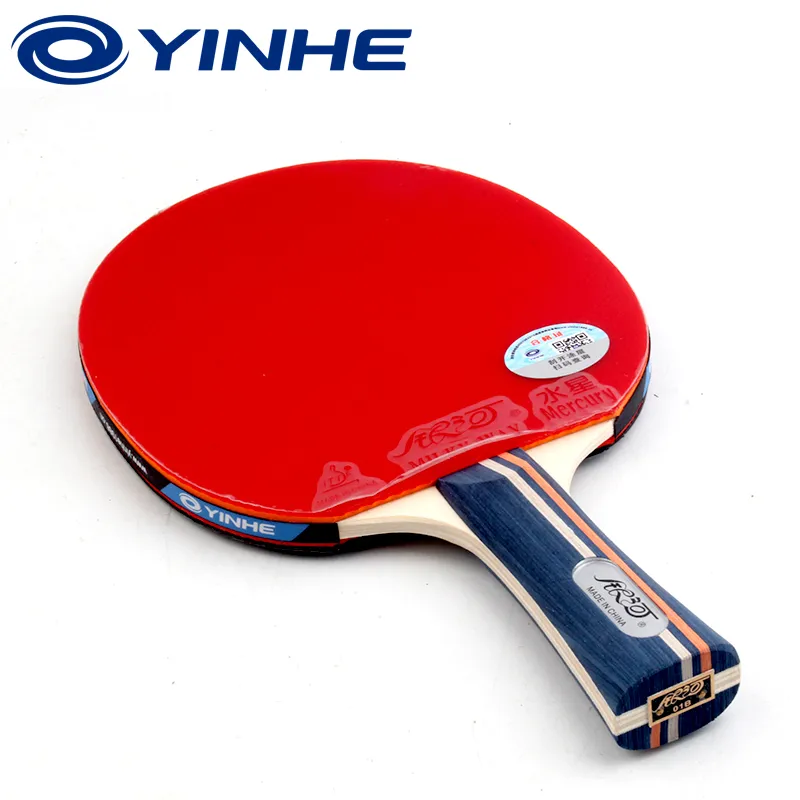 YINHE Ping Pong Paddles Unisex Pure Wood Red-3