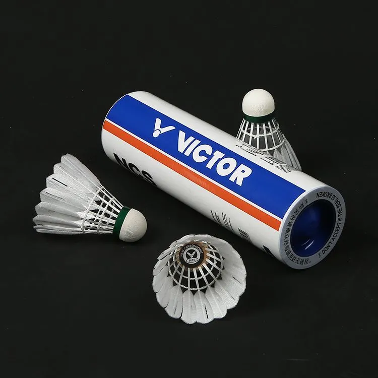 VICTOR Synthetic Shuttlecock 6 Pack Faux Fur Shuttlecocks-1