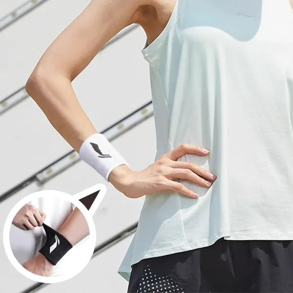 LiNing Volleyball Tennis Badminton Basketball Wristbands Breathable Compression Cotton-3
