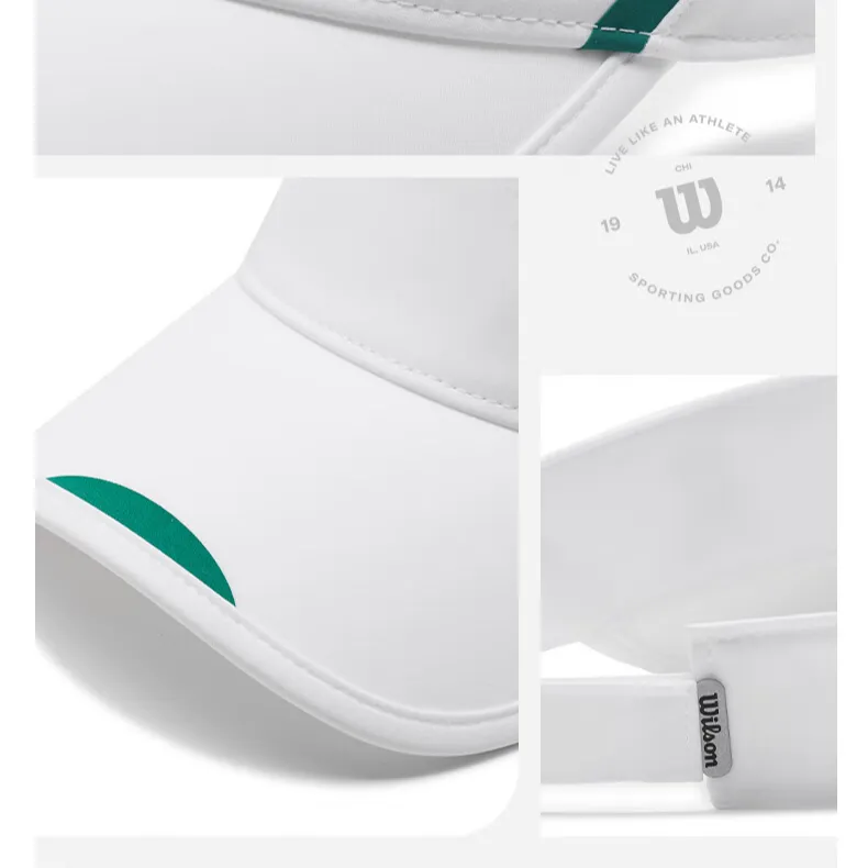 Wilson Riding Equipment Visor Cap Everyday, Sports Unisex Polyester White-3