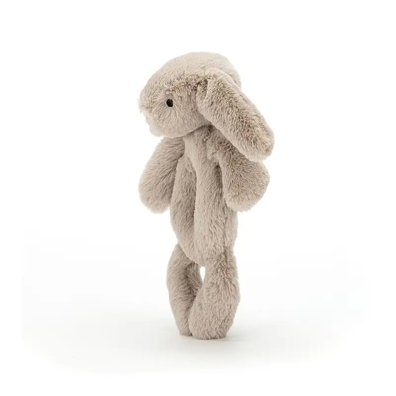 JELLYCAT Shy Beige Rabbit Ring Rattle Dolls Plush Doll-2
