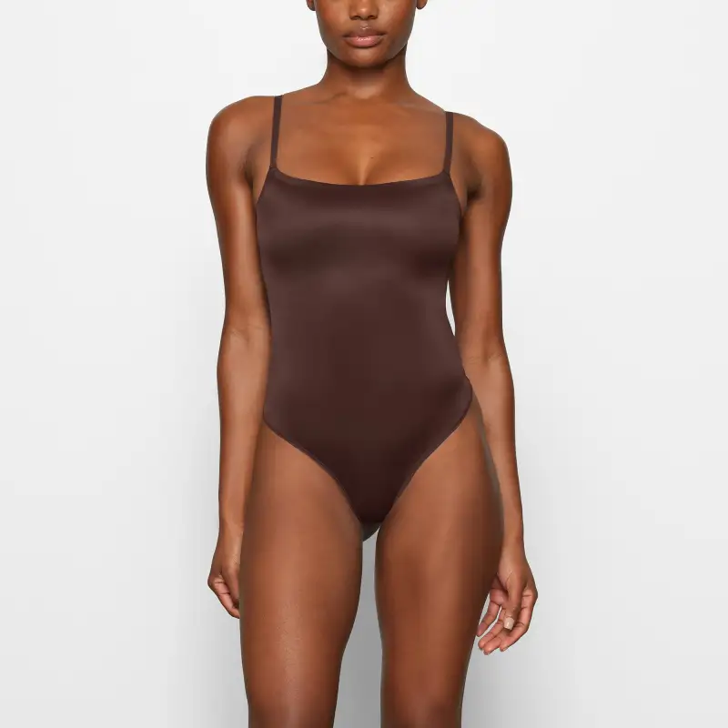 Skims Barely There Scoop Bodysult Bodysuits Women's COCOA/Cocoa-1
