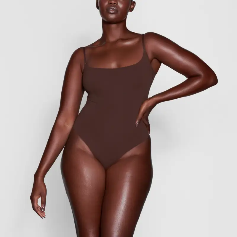 SKIMS Flts Everybody Caml Bodysult Bodysuits Women's COCOA/Cocoa-1