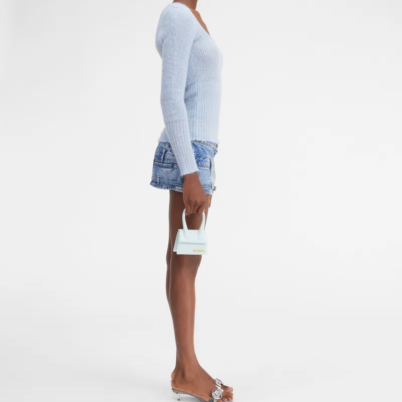 Jacquemus La Maille Dao Le ChouChou Sweater Women's Light Blue/Light Blue-3