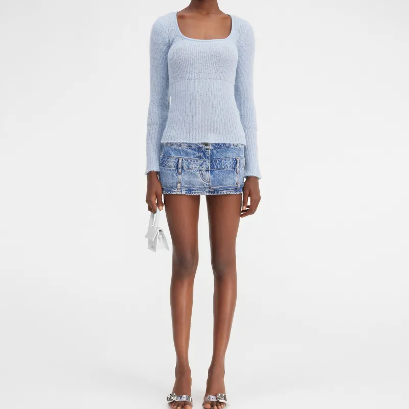Jacquemus La Maille Dao Le ChouChou Sweater Women's Light Blue/Light Blue-1