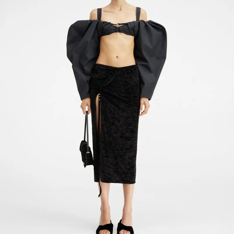 Jacquemus Le Haut Crinoline Strapless Top Women's Black-1