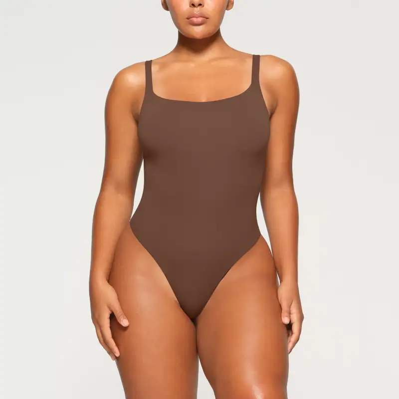 SKIMS FITS EVERYBODY SQUARE NECK BODYSUIT Bodysuits Women's JASPER/Jasper-1