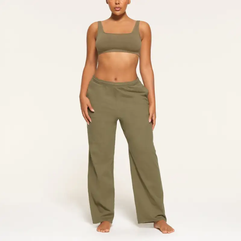Skims Casual Pants Women's ARMY/Military Green-2