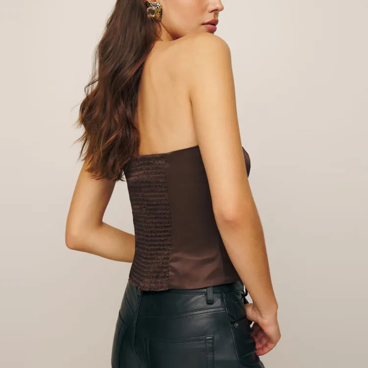 Reformation Strapless Tops Women's Cafe/Coffee-2