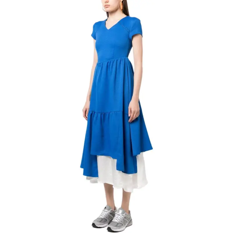 ADER ERROR Layered Asymmetric Midi Dress-3