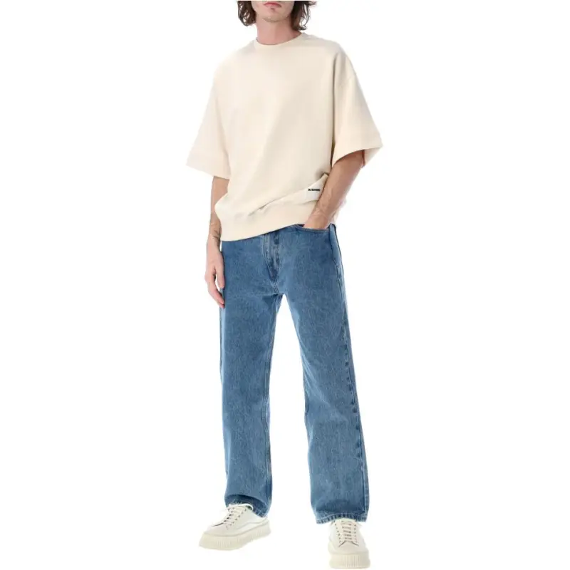 JIL SANDER Short sleeve Cotton Sweatshirt-4