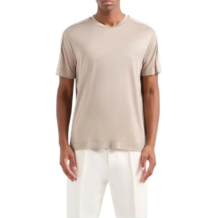 EMPORIO ARMANI SS24 T Shirt Men's Beige Yellow-2