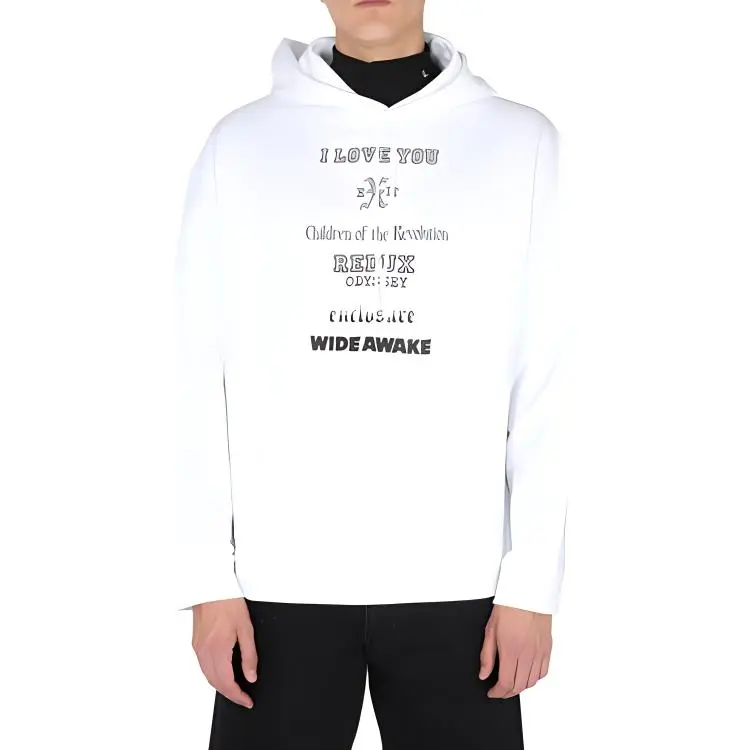 RAF SIMONS Slogan Patches Hoodie-2
