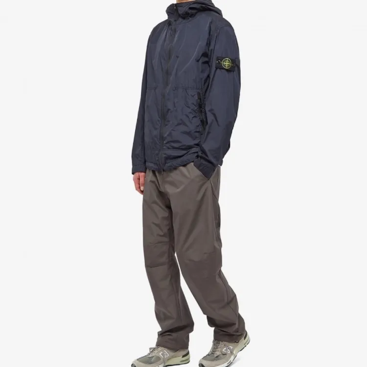 STONE ISLAND Logo Patch Zip Up Jacket-3