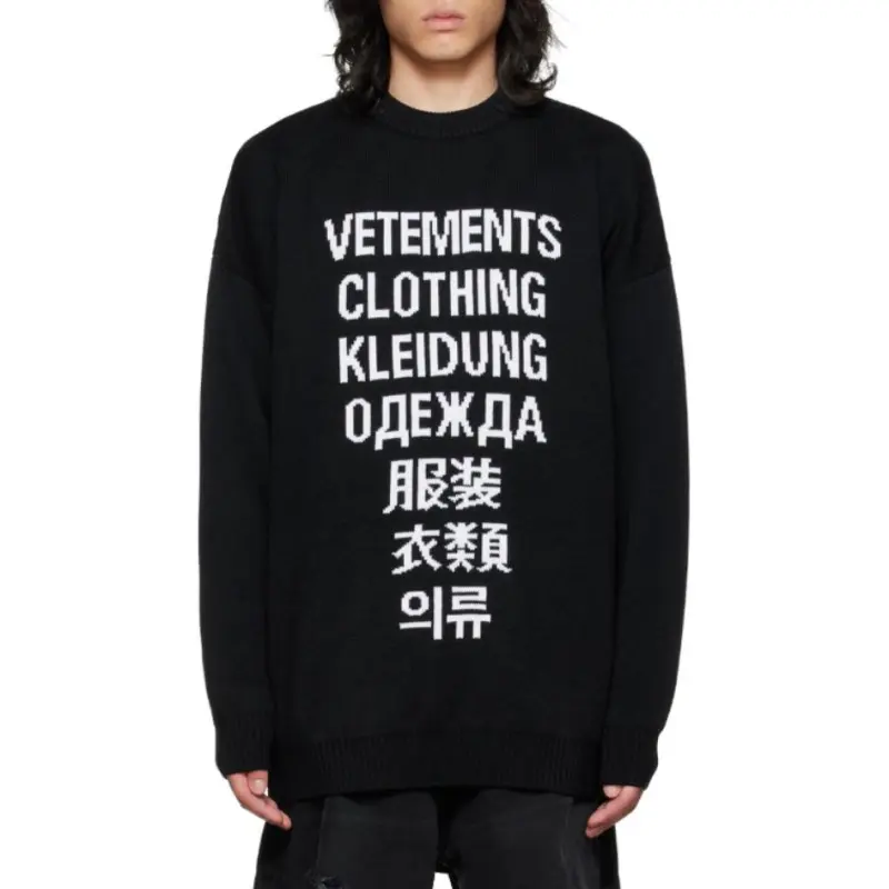 Vetements Sweaters Men Black-1