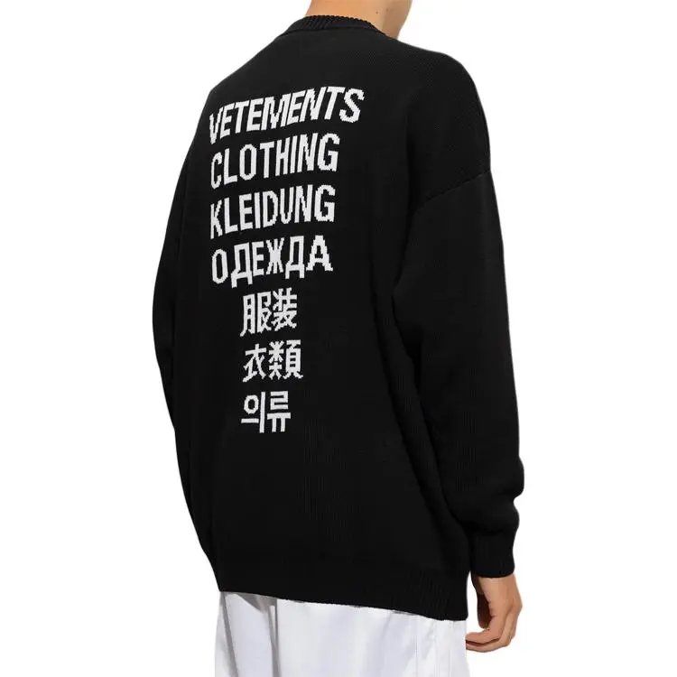 Vetements Sweaters Men Black-4