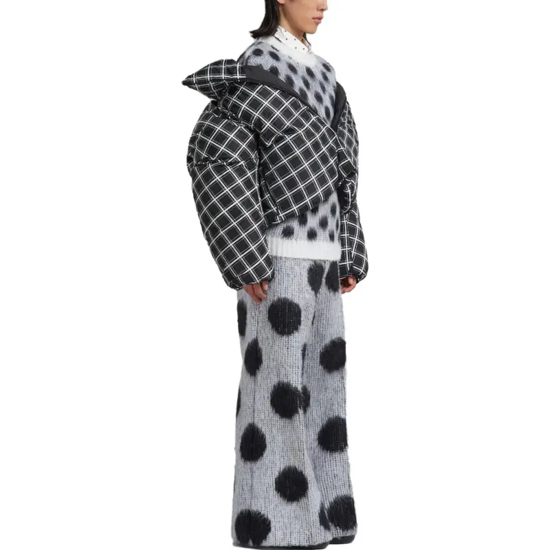 MARNI Check Oversized Down Jacket-3