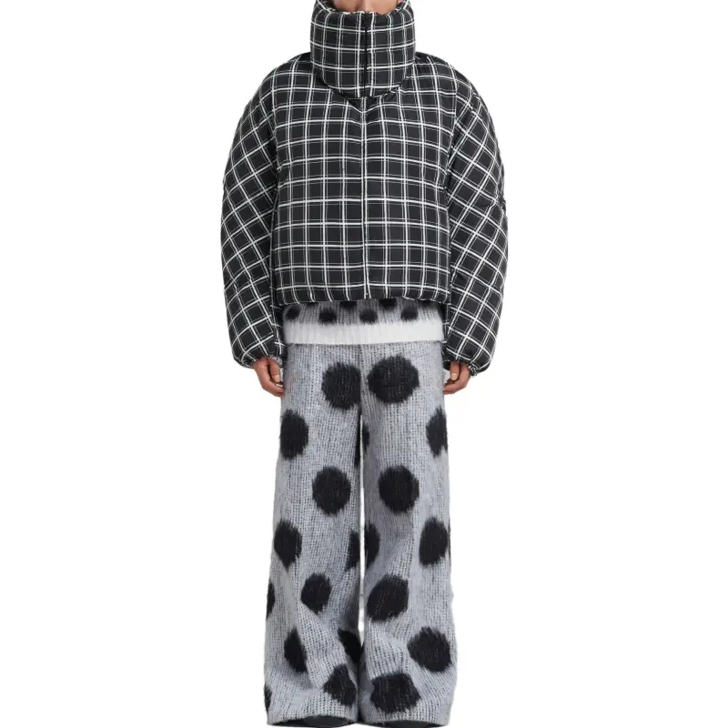 MARNI Check Oversized Down Jacket-2