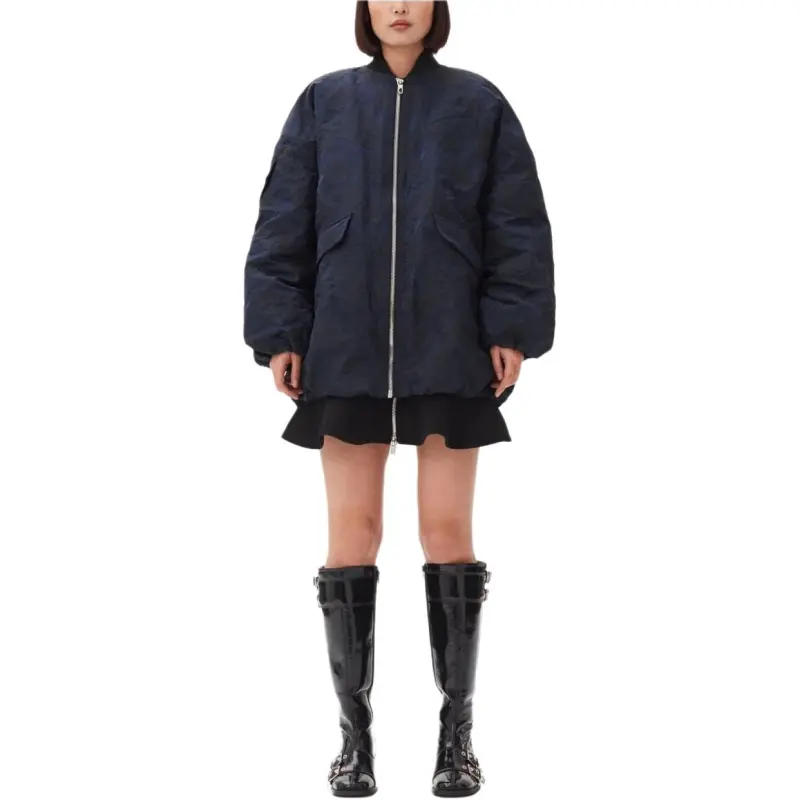 GANNI Botanical Jacquard Bomber Jacket-2