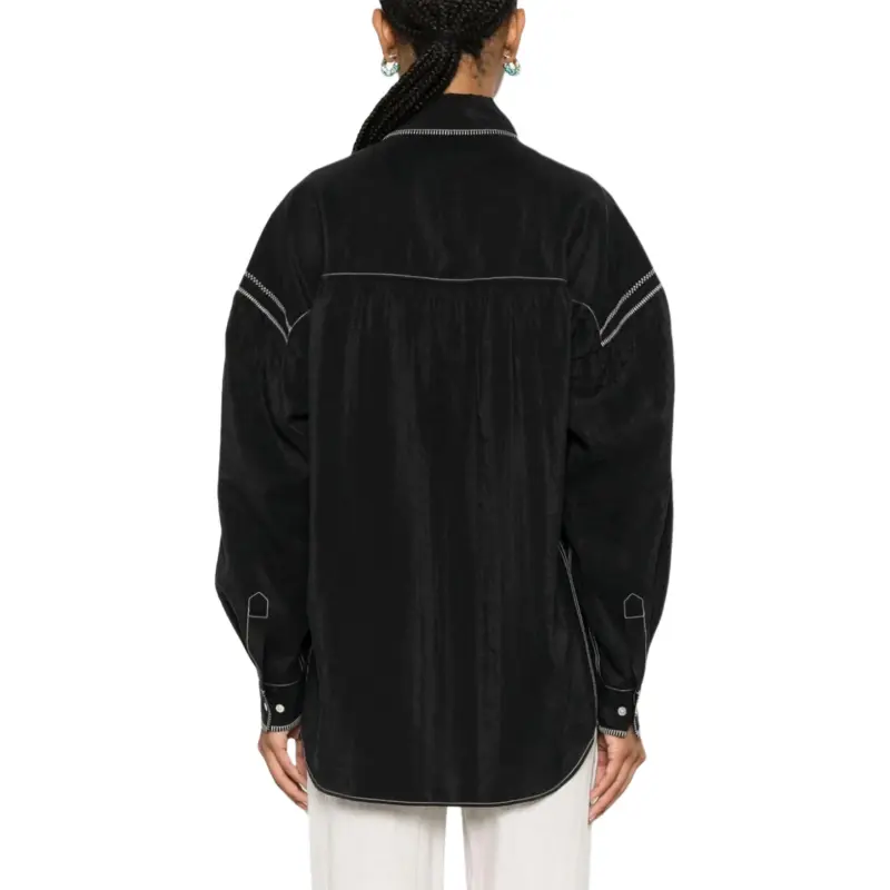 Lemaire Embroidered Asymmetric Shirt-3