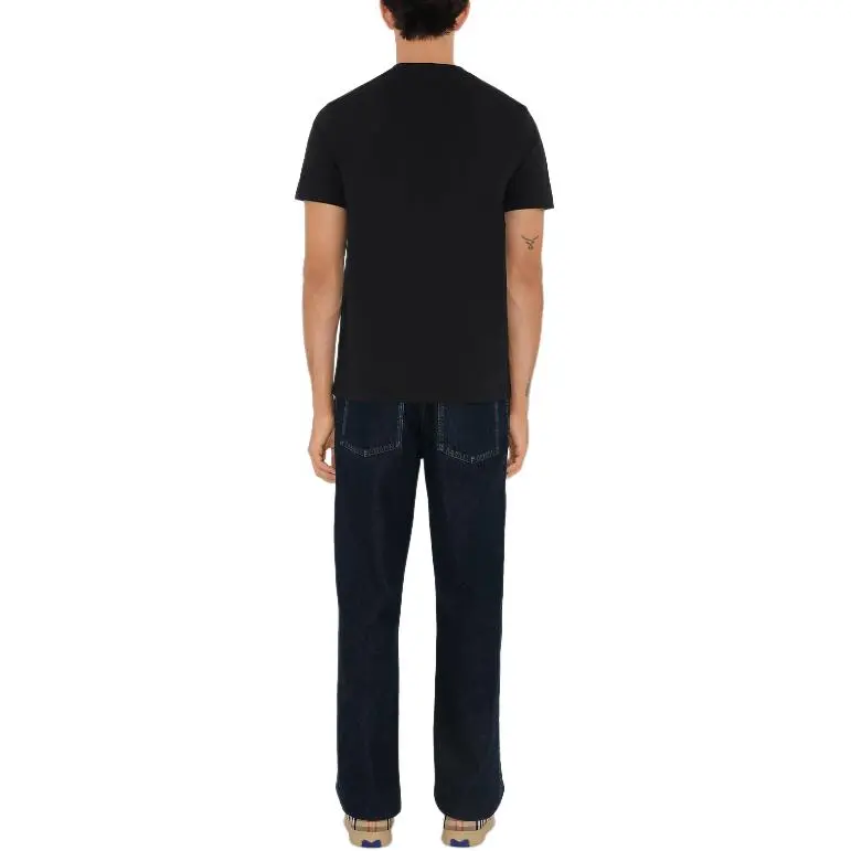 Burberry Logo Patch Crewneck T Shirt-3