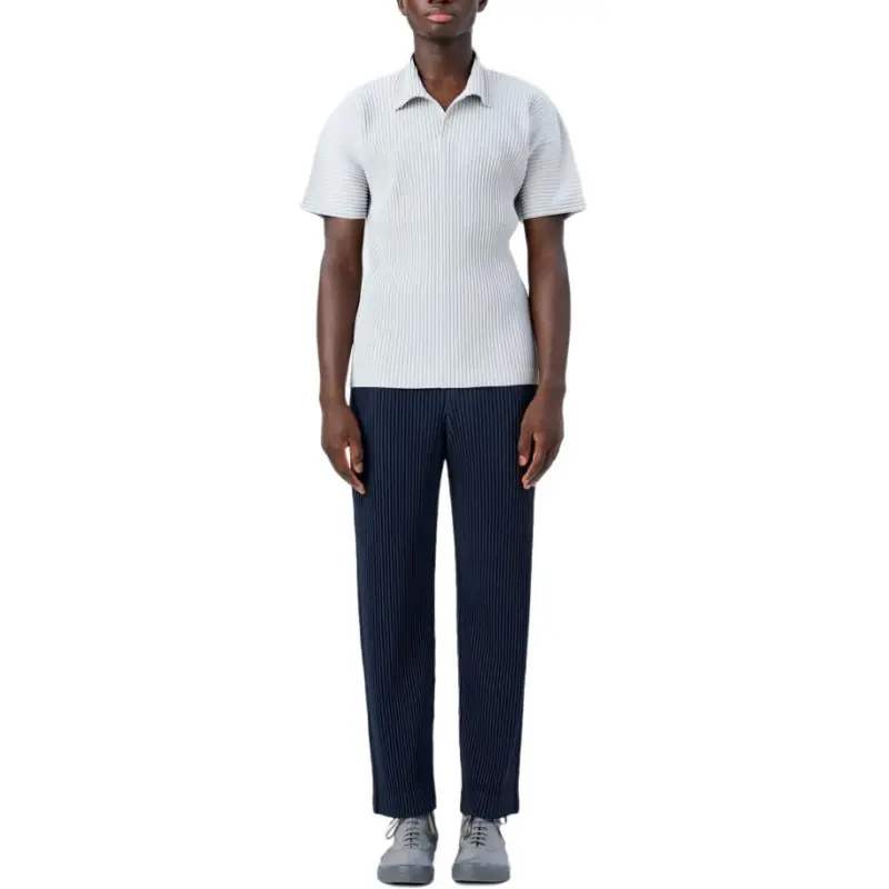 ISSEY MIYAKE Pleated Polo Shirt-2