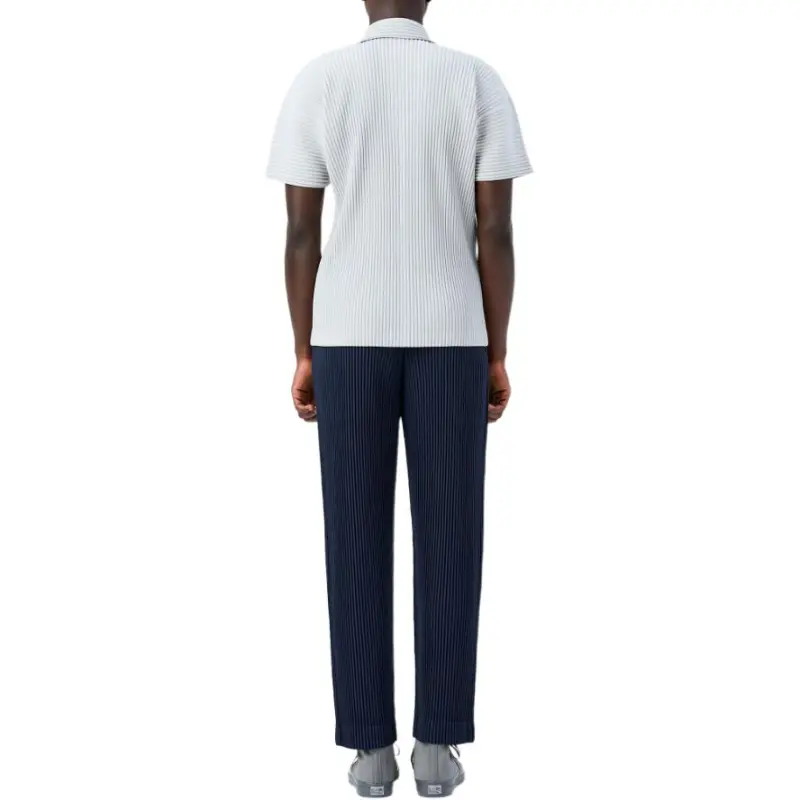 ISSEY MIYAKE Pleated Polo Shirt-4