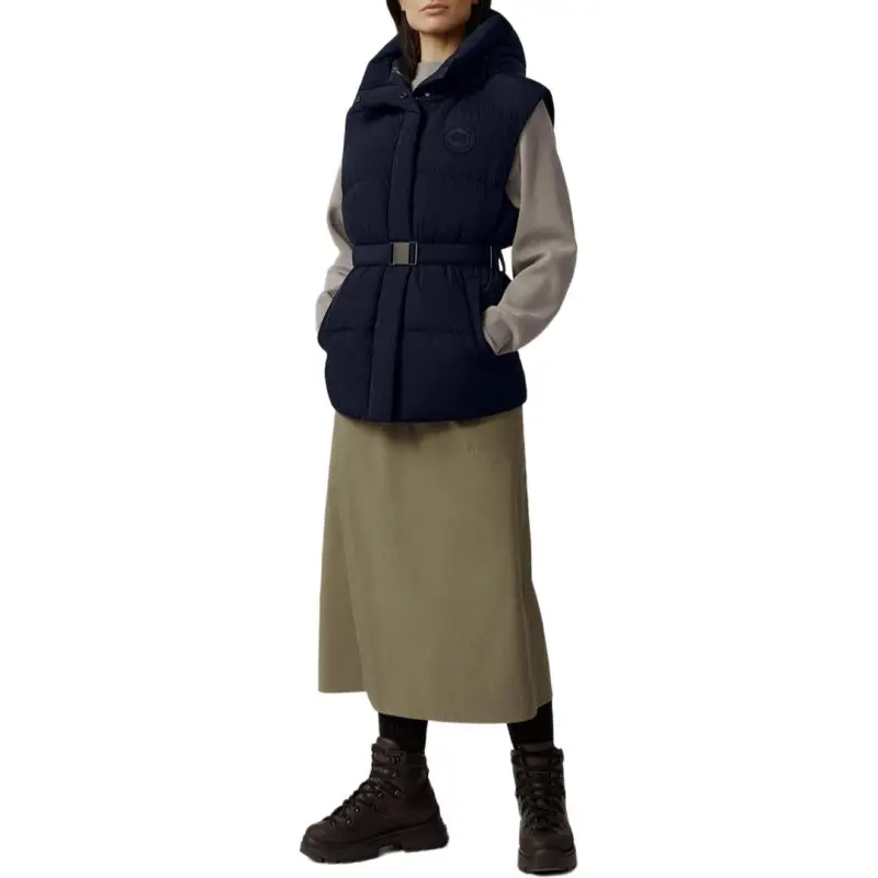 Canada Goose Vests Women's Dark Blue-2