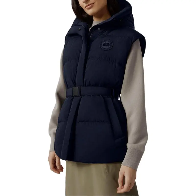 Canada Goose Vests Women's Dark Blue-3