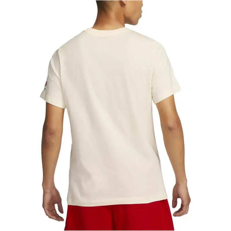 Nike T Shirts Men Ivory White-4